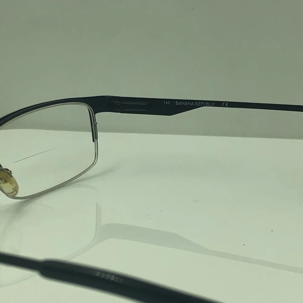 Banana Republic Black Oval Half Rim Frame